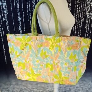 🍒 Love Vivid Floral Summer Tote Bag
